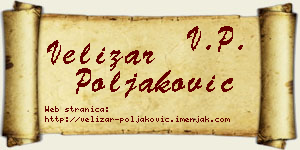 Velizar Poljaković vizit kartica